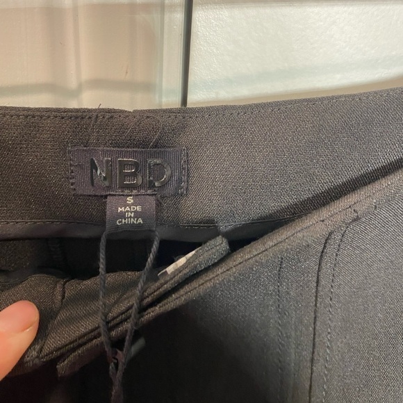 NBD Slit Front Trouser in Black - Picture 10 of 11